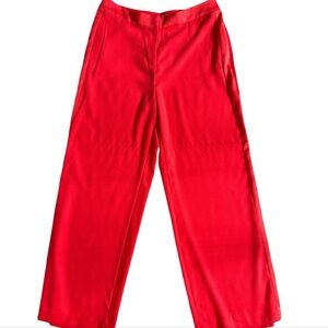NWT Boden Red Wide Leg Trousers Dress Pants Size 10